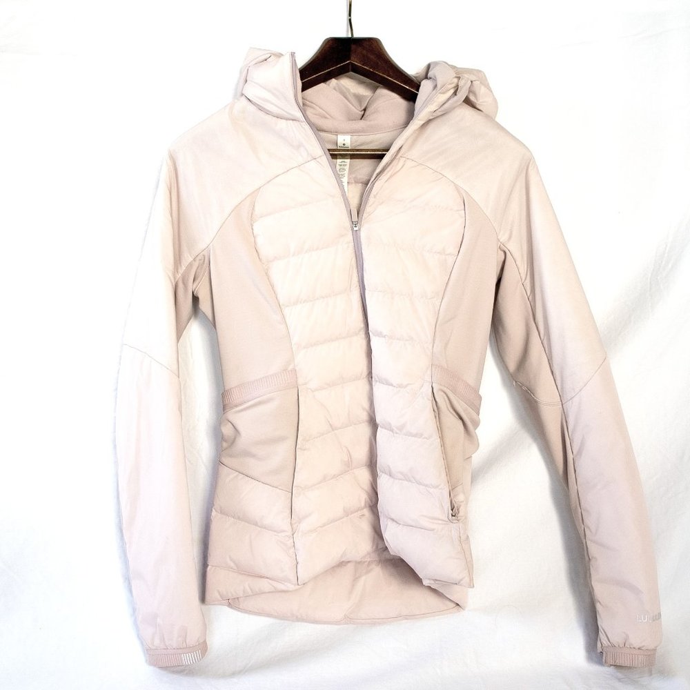 Lululemon Down For It All Running Jacket Pink Size 8